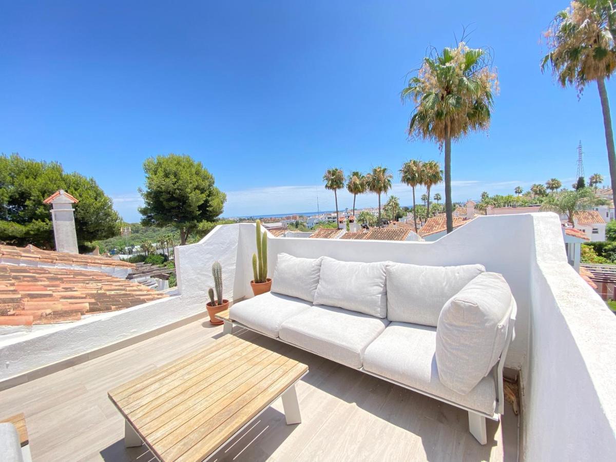 Вилла Townhouse W/Sea View & Garden Эстепона Экстерьер фото